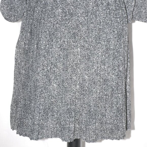 Dress with Pleats Abstract Black White Geometric DR2 Womens Small Formal Busines - Picture 9 of 9